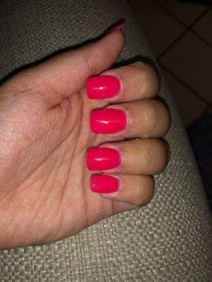 Acrylic Nails with Gel Polish