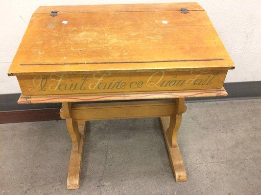 Vintage school desk circa 1930s