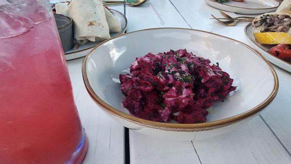 Beet tahini