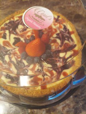 10in. Triple Berry Cheesecake make any flavor homemade Crust.