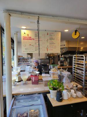 Inside of Fan Fan Donuts