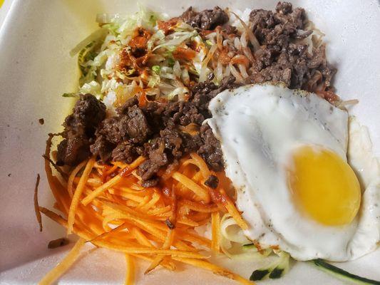 Beef Bibimbap to go