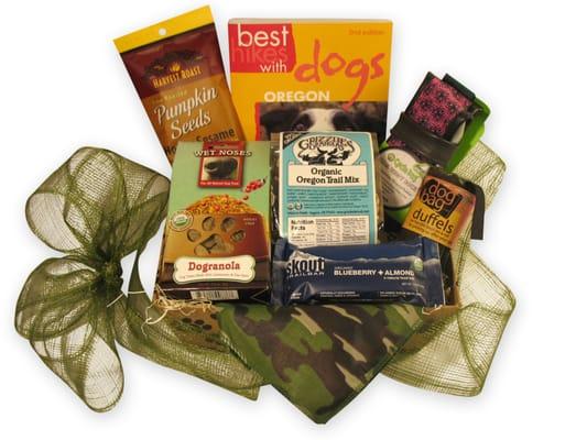 Outdoor Dog Lover Gift Basket