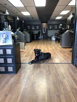 Ms. Stella enjoying her day at Oooh Salon