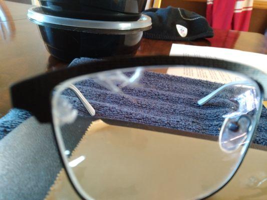 Notice the VERY BIG CRACKS IN MY GLASSES FROM EAST WASHINGTON AVENUE MADISON WIS. Time to take responsibility folks!