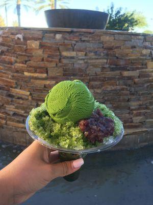 Matcha shaved ice