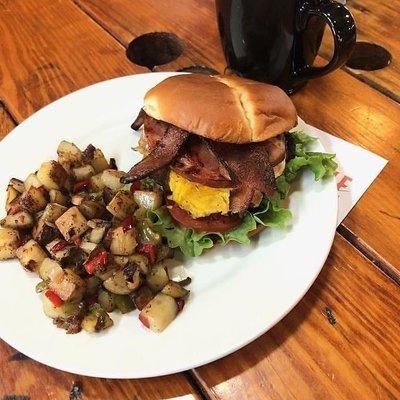 Brougham Breakfast Burger with O'Briens