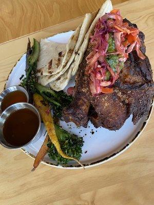 Oktoberfest Special Menu - Beer Braised Pork Knuckle $38 
Flatbread | Sauerkraut | Market Vegetable