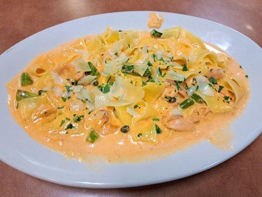 Pappardelle Creamy Smoked Salmon is a Valentine's Day 2023 special.