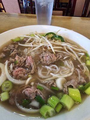 Pho with rare beef...regular size