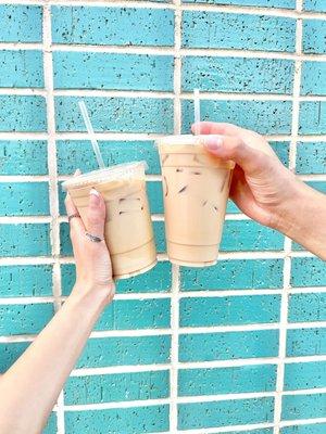 Spring Bouquet Latte and Salted Caramel Latte