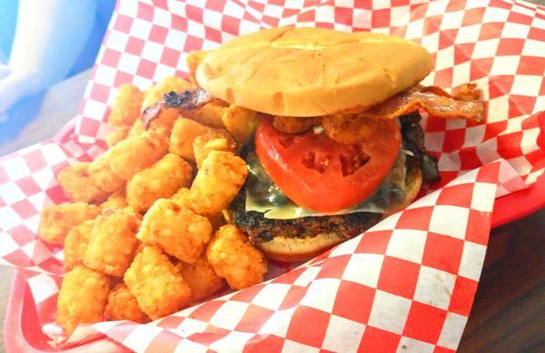 Burger and Tots