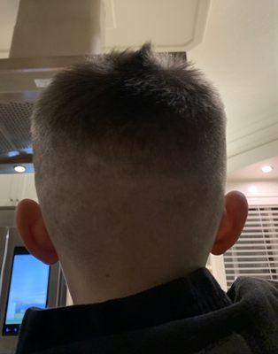 Interesting asymmetrical fade