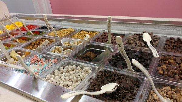 Toppings at Sweet Frog