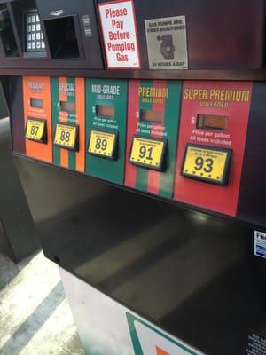 Special unleaded? So many choices.