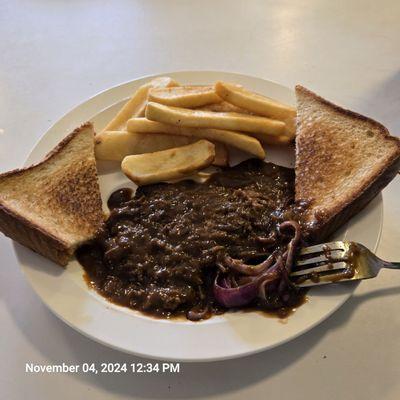 Hamburger steak special.