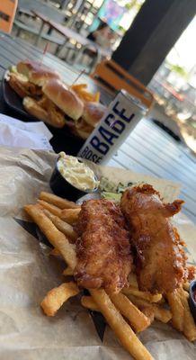 Beer Battered fish and chips.