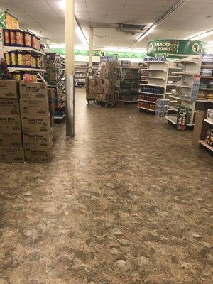 Floor stock need to be placed on shelves