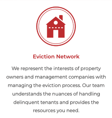 We are a full service law firm and debt collection agency with experience in eviction and specializing in eviction lawyer services.