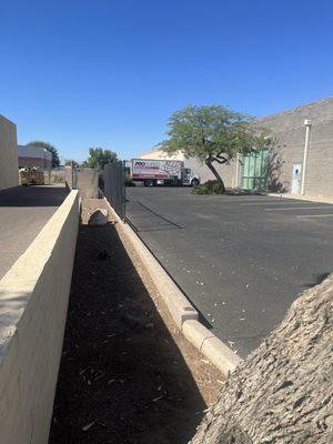 Drive through shredding drop-off