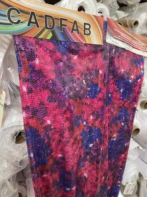 Printed polyester sequins