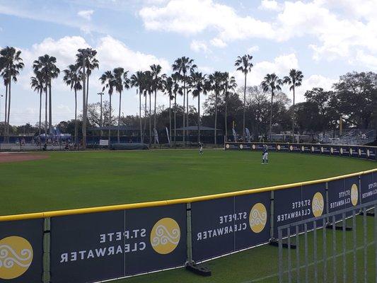 Entranceway from Field 3 outfield bleachers