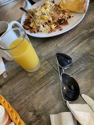 Skillet, sunglasses and sourdough