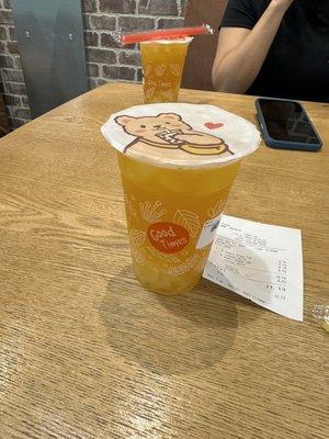 Mango Green Milk Tea