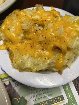 Hashbrown Casserole served on Saturdays and Sundays