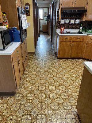 Kitchen floor old