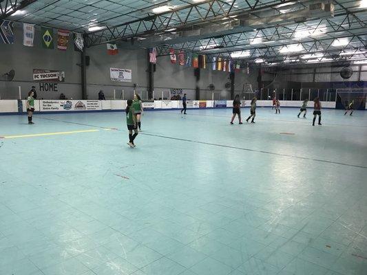 Indoor soccer (cause it's so cold outside! )