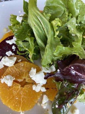 Beet and orange salad