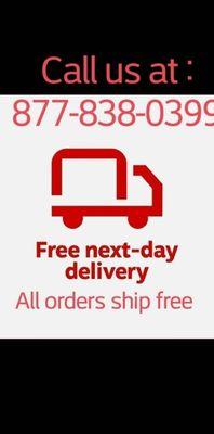 Free delivery on all orders!