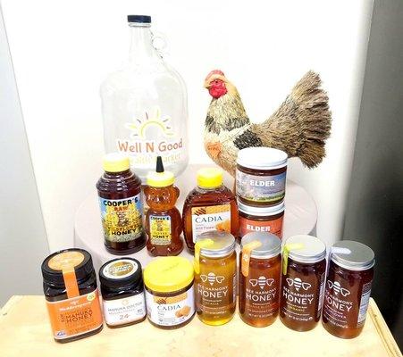 Local and specialty honey. many varieties in stock!