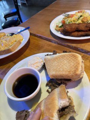 French dip Mac n cheese