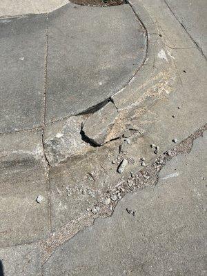 Most of the curbs   Are like this !