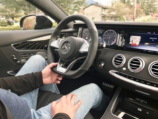 2017 S63 AMG interior.