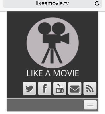 We're in the middle of redesigning our website. http://www.likeamovie.tv (Mobile Screenshot)