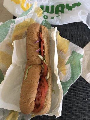 Tuna on a foot long