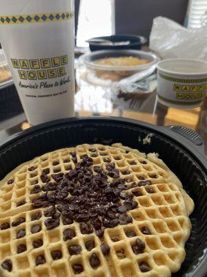 Chocolate chip waffle