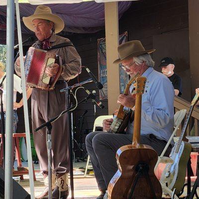 8-20-22. Sourdough Slim and Robert Conrad at the 31st Annual Cotati Accordion Festival