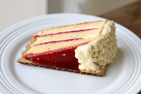 Raspberry White Chocolate Cake