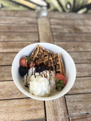 Belgian Waffle Sundae