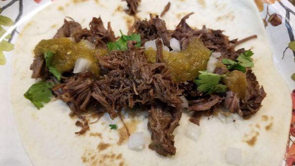 Barbacoa taco