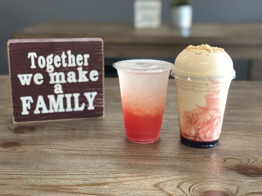 Cocktail + Peanut Butter and Jelly shake! Yummm