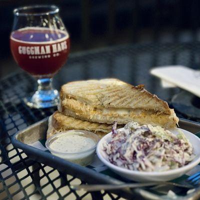 Buffalo Chicken panini + Into the Wild Sour (blackberry)