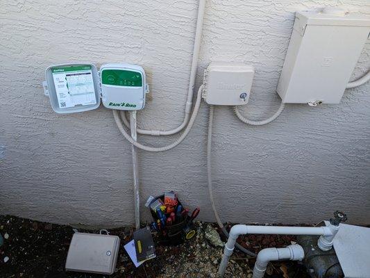 Smart wifi irrigation control box. Out with the old, in with the new