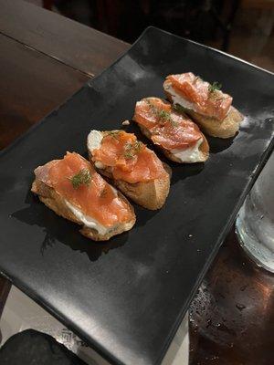 Smoked Salmon Crostini