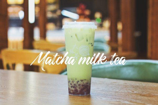 Matcha milk tea