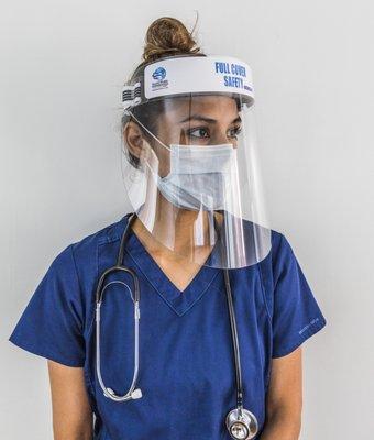 PPE Face Shields designed and manufactured by Planet Plexi